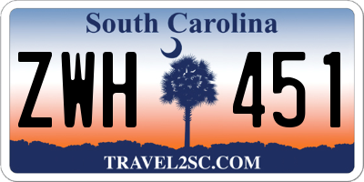 SC license plate ZWH451