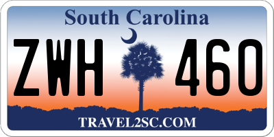 SC license plate ZWH460