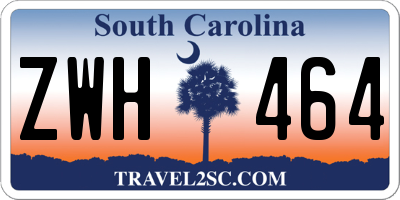 SC license plate ZWH464
