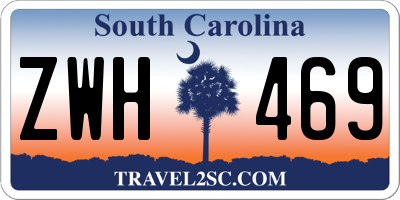 SC license plate ZWH469