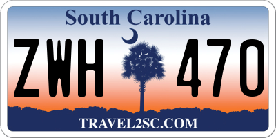 SC license plate ZWH470
