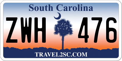 SC license plate ZWH476