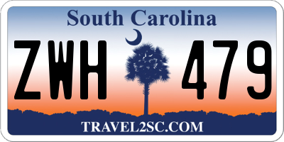 SC license plate ZWH479
