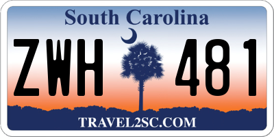 SC license plate ZWH481