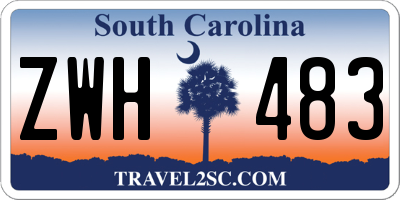 SC license plate ZWH483