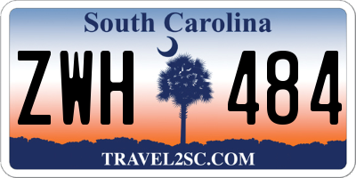 SC license plate ZWH484