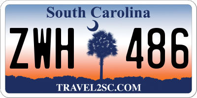 SC license plate ZWH486