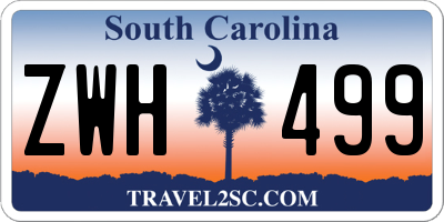 SC license plate ZWH499