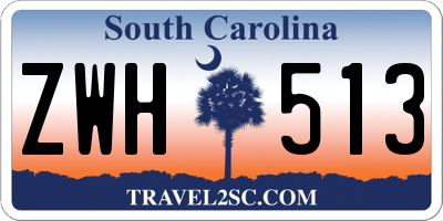 SC license plate ZWH513