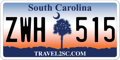 SC license plate ZWH515