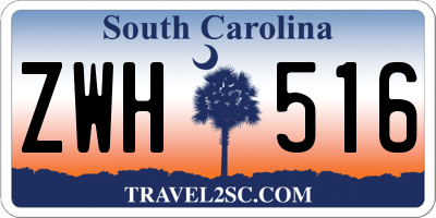 SC license plate ZWH516