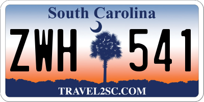SC license plate ZWH541