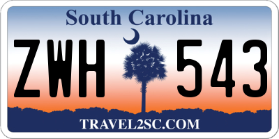 SC license plate ZWH543