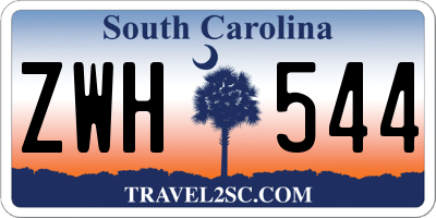 SC license plate ZWH544