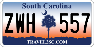 SC license plate ZWH557