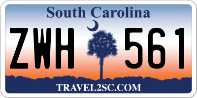 SC license plate ZWH561