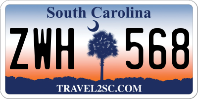 SC license plate ZWH568
