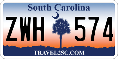 SC license plate ZWH574