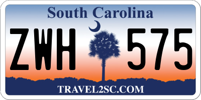 SC license plate ZWH575