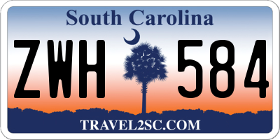 SC license plate ZWH584
