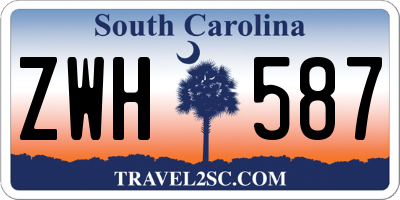 SC license plate ZWH587