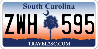 SC license plate ZWH595