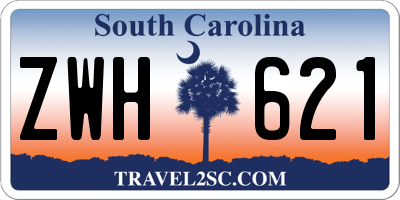 SC license plate ZWH621