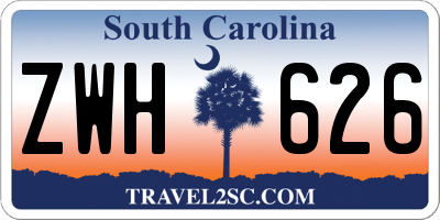SC license plate ZWH626