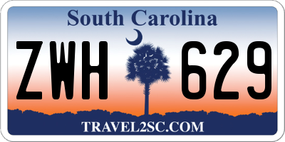SC license plate ZWH629