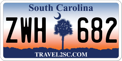 SC license plate ZWH682