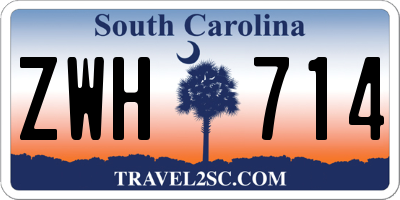 SC license plate ZWH714
