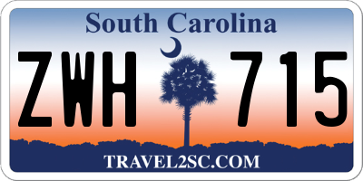 SC license plate ZWH715