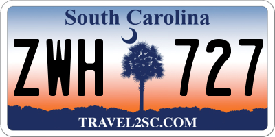 SC license plate ZWH727