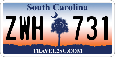 SC license plate ZWH731