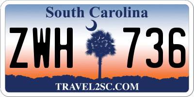 SC license plate ZWH736