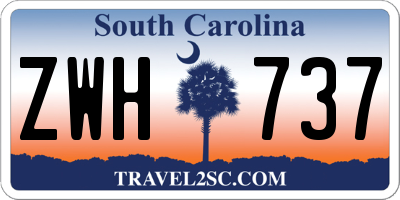SC license plate ZWH737
