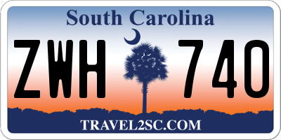 SC license plate ZWH740