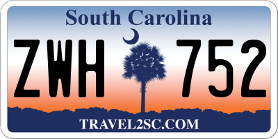 SC license plate ZWH752