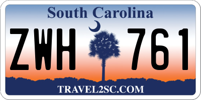 SC license plate ZWH761