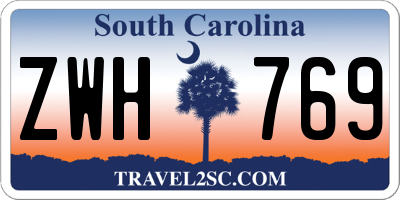 SC license plate ZWH769