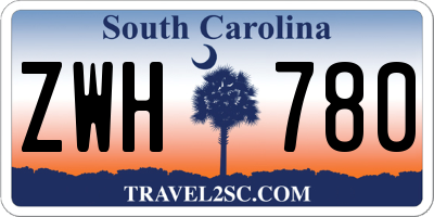 SC license plate ZWH780