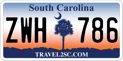SC license plate ZWH786