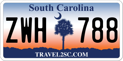 SC license plate ZWH788
