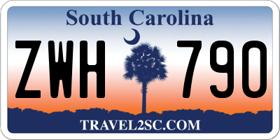 SC license plate ZWH790