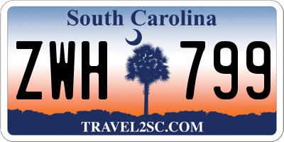 SC license plate ZWH799