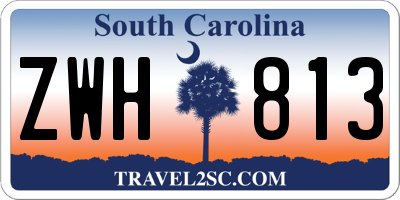 SC license plate ZWH813