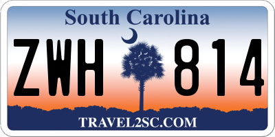 SC license plate ZWH814