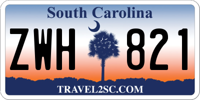 SC license plate ZWH821