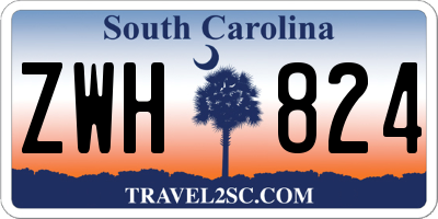 SC license plate ZWH824