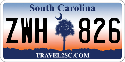 SC license plate ZWH826